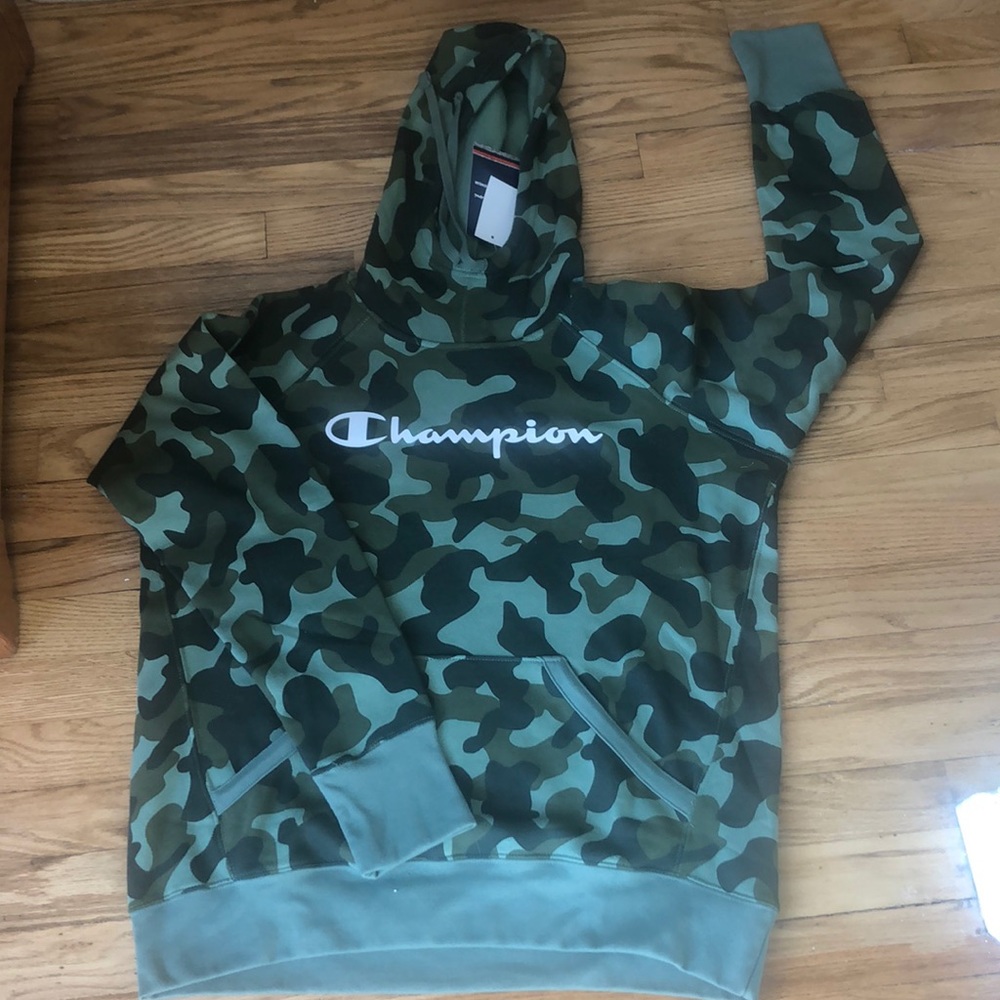 CHAMPION hoodie camo NWT